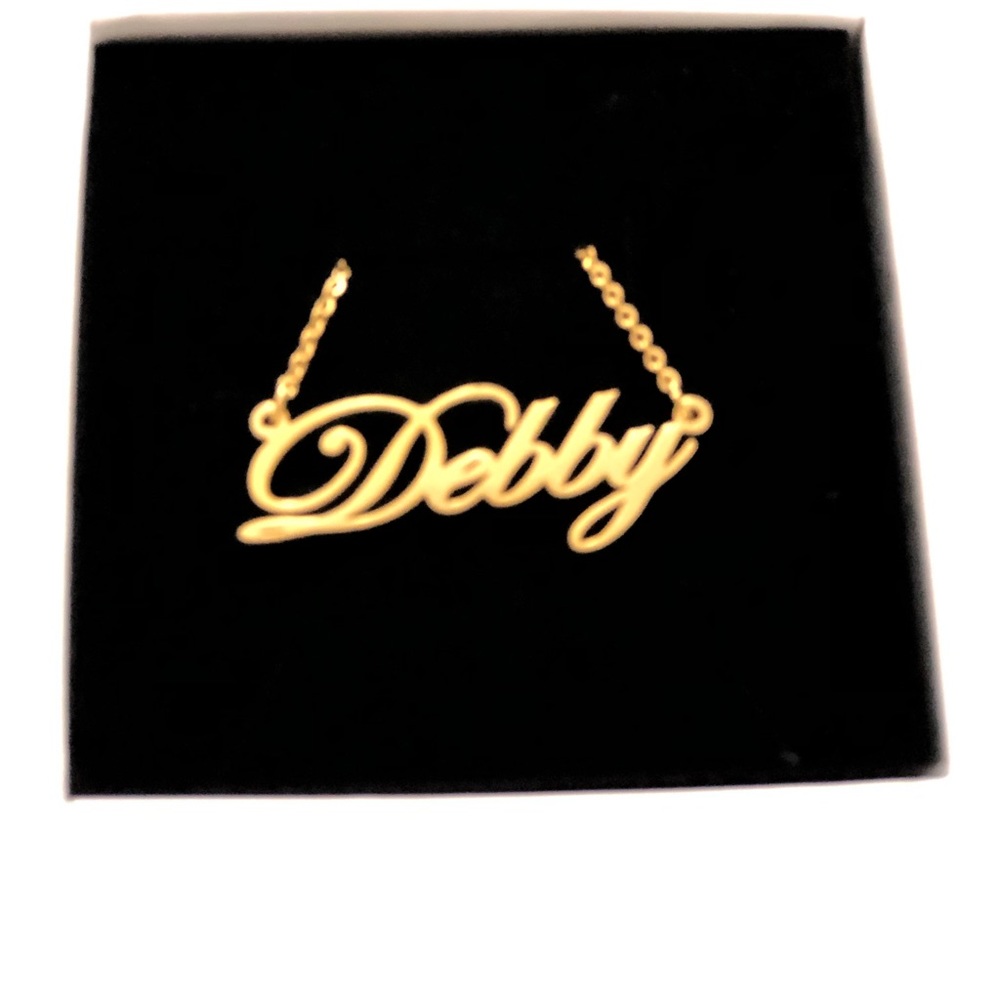 14K Gold Plated Name Necklace - Debby